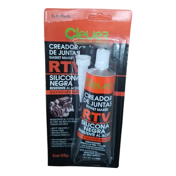 Silicon De Tubo Para Alta Temperatura Color Negro 85g / 3oz