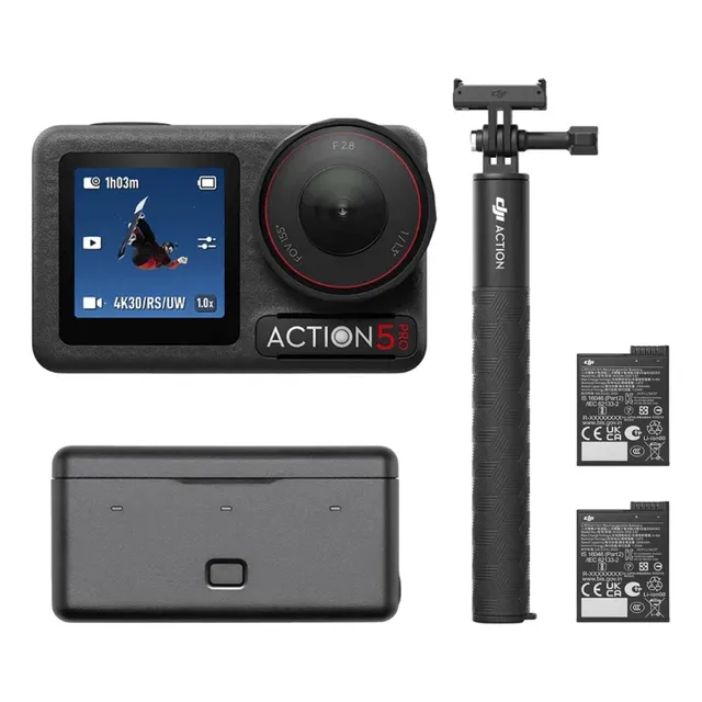 Cámara combinada Dji Osmo Action 5 Pro Adventure (Dji213) en color negro