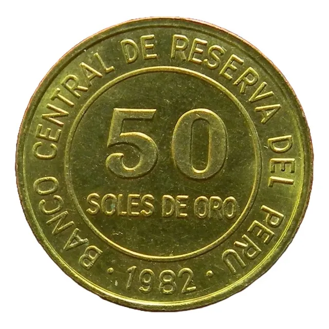 Moneda De 50 Soles De Oro 28mm. Coleccionable 1979-1983