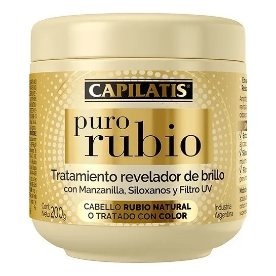 Tratamiento Reveladorde Brillo Capilatis Puro Rubio