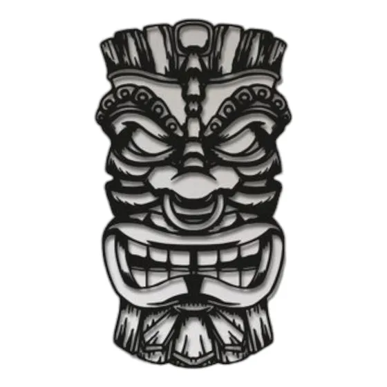 Cuadro Decorativo Para Pared Máscara Azteca En Mdf