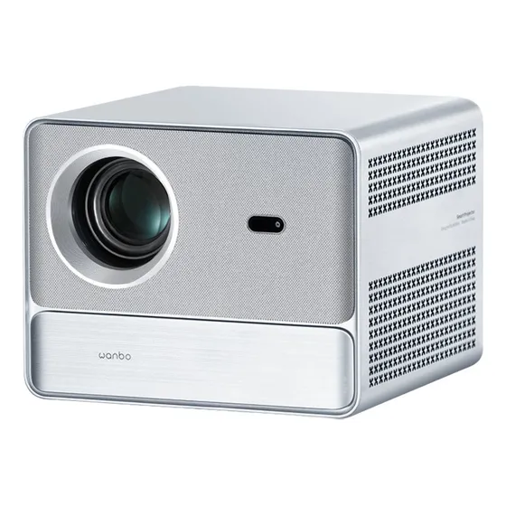 Wanbo Proyector DaVinci 1 Pro, Asistente de Google, Sistema Operativo Google, Cine en Casa, Enfoque Auto, WiFi 5G, Bluetooth 5.0, Nativa 1080P, 600ANSI, 2 Bocinas de 8W, Widevine L1 Certificación