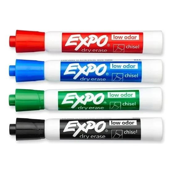 Set De Marcadores Borrables Para Tablero Expo X 4