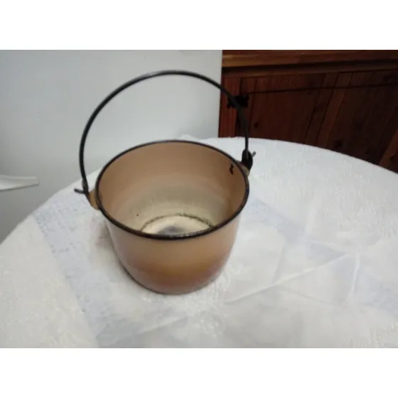 Panela/balde Antigo Em Ágata 