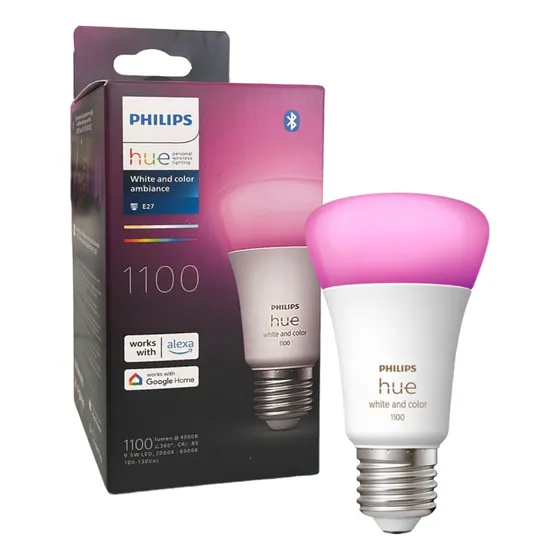 Lampada Led Bulbo 9,5w Rgb 1100lm Ip20 110v E27 Philips Hue