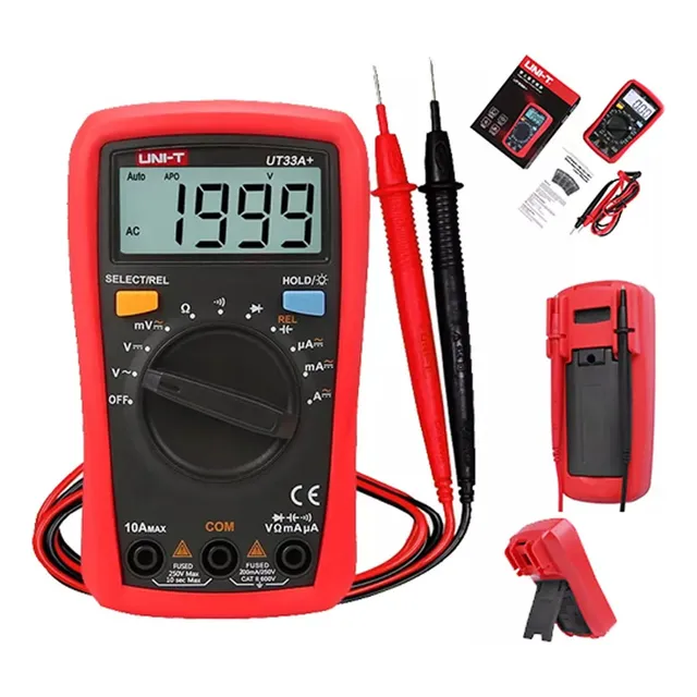 Uni-t Ut33a+ - Multímetro Digital De Bolsillo Capacitancia, 200m Ohm
