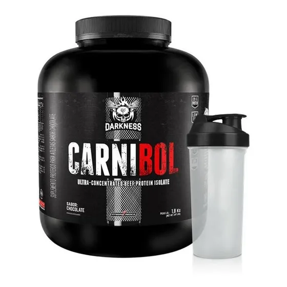 Combo Carnibol 1,8kg Chocolate Darkness + Coqueteleira 