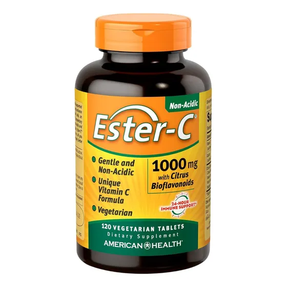 Vitamina Ester-c 1000 Mg American Health 120 Tabletas Cítrico
