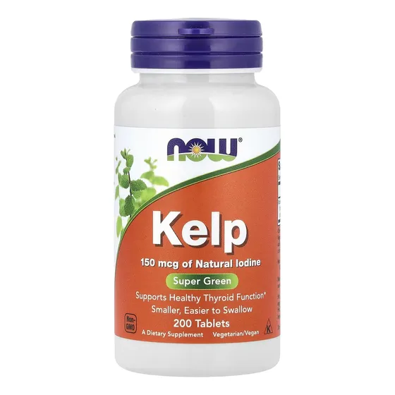 Kelp Iodo 150 Mcg 200 Pildoras Now Foods Alga Kelp