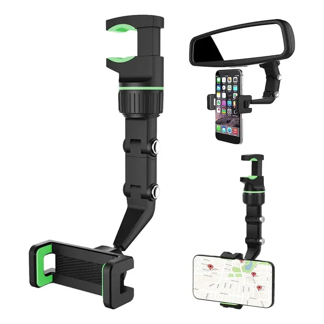 Porta Teléfono Carro 360 Grados Rotación Espejo Retrovisor