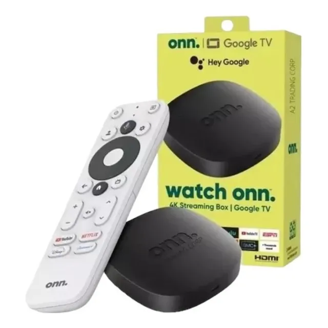 Onn Tv Box 4k Google 2024 Dispositivo Para Streaming 