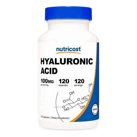 Nutricost Acido Hialuronico 100 Mg 120 Capsulas Americano Sabor Neutro