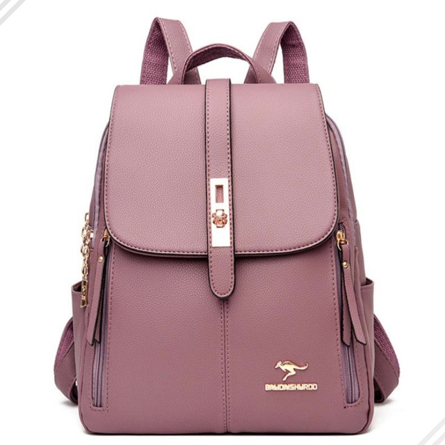 Bolsa De Costas Tiracolo Couro Social Top Feminina Elegante