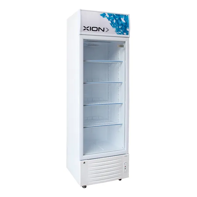 Heladera Vitrina Expositor Botellero Comercial Xion 330 Lts Color Blanco