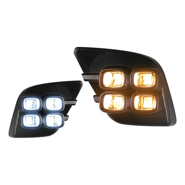 Neblinero Led Blanco/ámbar 2 Func Para Hilux Revo 2015-20