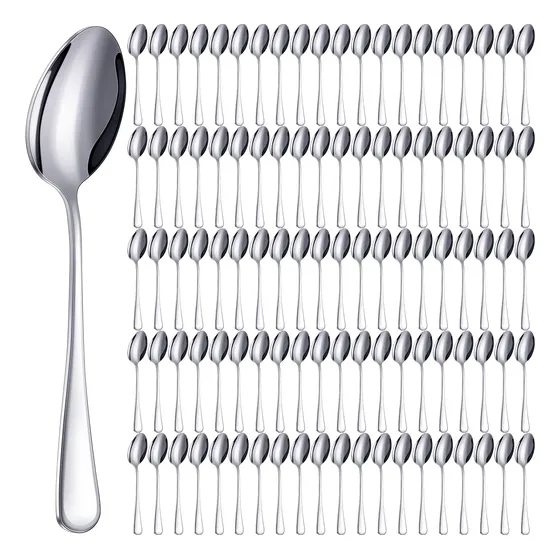 100 Cucharadita Acero Inoxidable 6.7  Postre Apta Para Casa