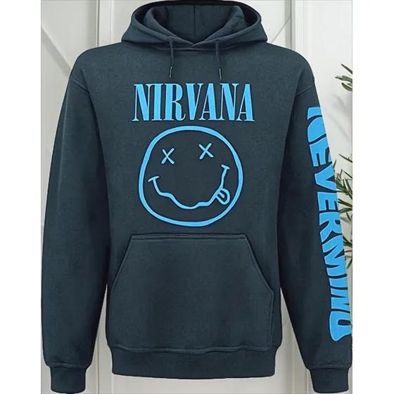 Sudadera Hoodie Logo Banda Nirvana Album Nevermind 