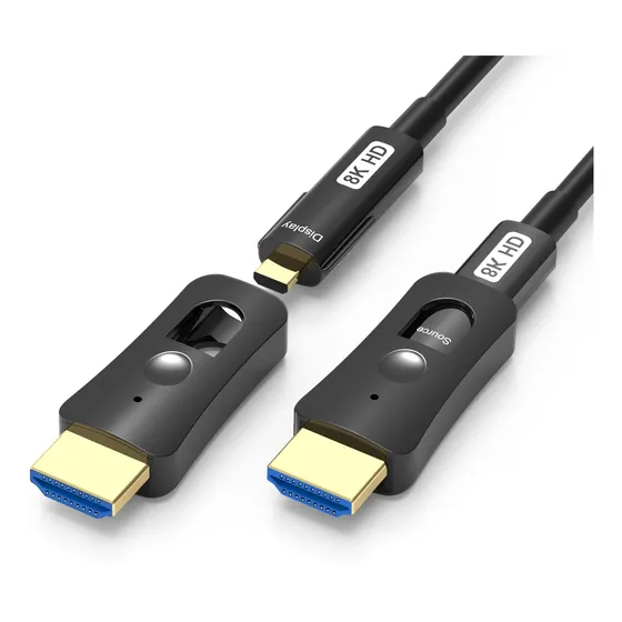 Cable Hdmi Fibra Optica 8k 33 Pie Largo Desmontable 2.1