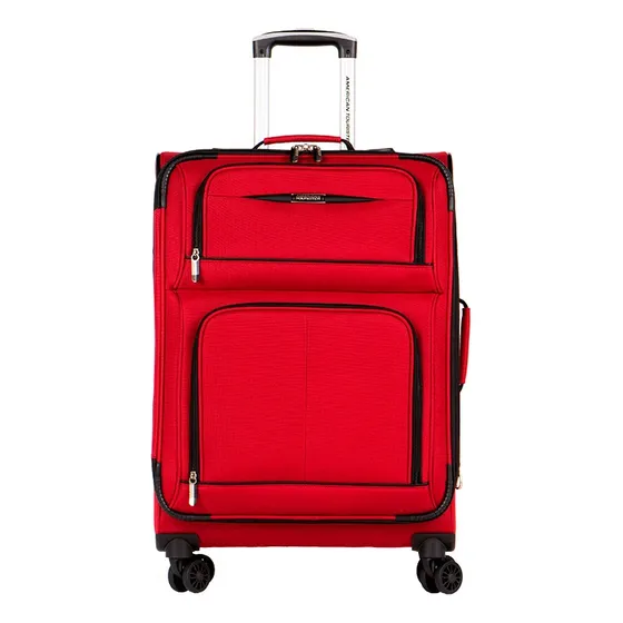 Maleta American Tourister Meridian 3.0 Mediana Color Rojo Lisa