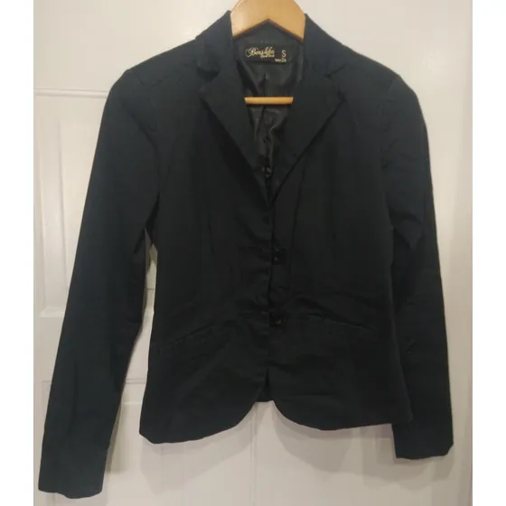 Chaqueta Blazer Original De Bershka, Negro Talla S, Usado