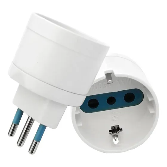 Adaptador Eléctrico Schuko 10a 250v 1500w Sec
