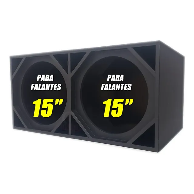 Caixa Vazia Duto Triangular P/ 2 Alto Falantes 15  Mdf 18mm