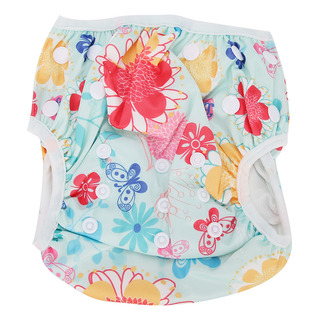 Bebé Natación Pañal Dibujos Animados Floral Patrón Bebé Natación Pañal Dibujos Animados Floral Patrón