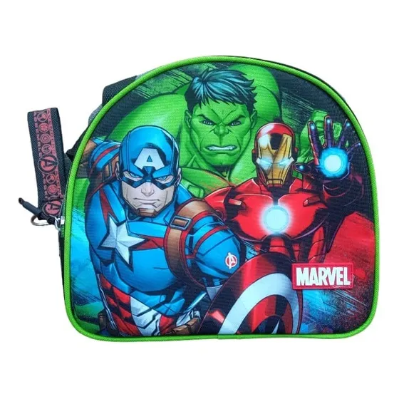 Lonchera Bolso Termica Escolar Avengers Para Niño Marca Capi