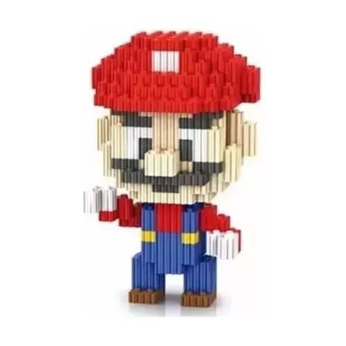 Mini Bloques Armable Figura 3d Super Héroes Mario