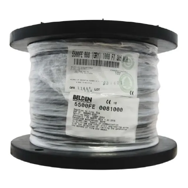 Cable De Seguridad Y Sonido Belden 5500fe 0081000 Blindado