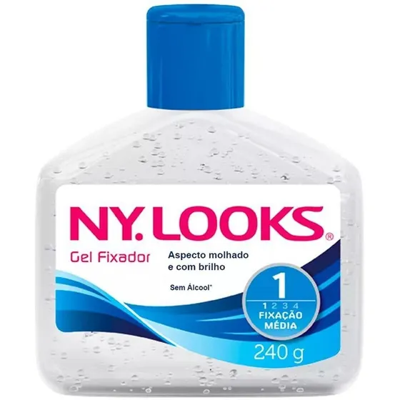 Gel Fixação Média Fator 1 Nylooks 240g