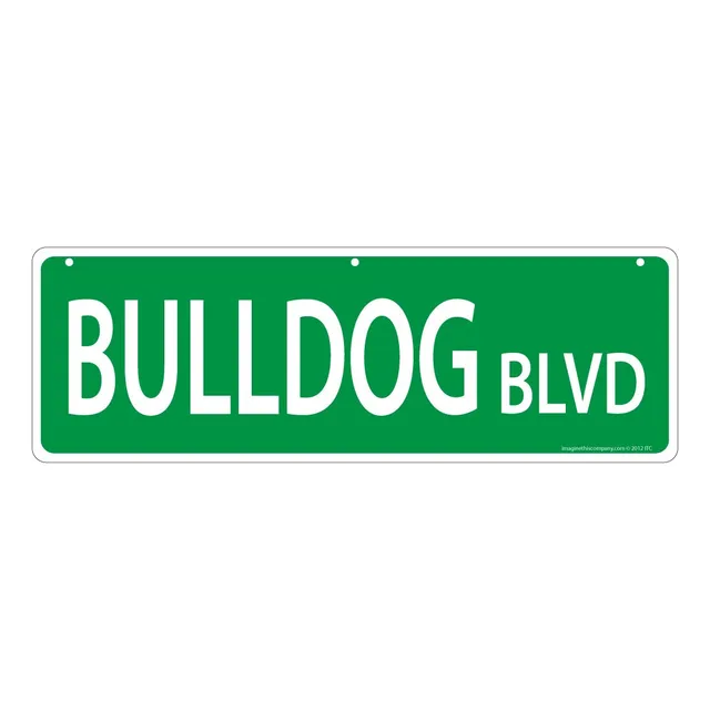 Señal Calle Bulldog