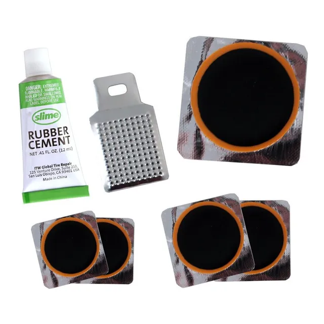 Kit De Reparacion Camara Bicicleta Con 7 Piezas Slime