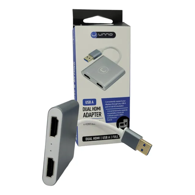 Adaptador Usb 3.0 A 2 Salidas Hdmi Fullhd Unno Tekno