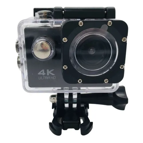 Cámara Ultra HD/DV 4K Sport Wifi impermeable, videocámara GoPro, color negro