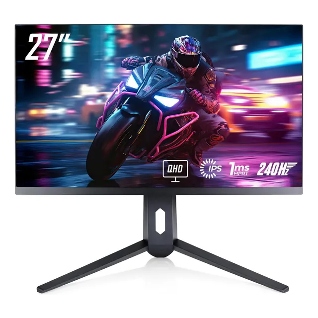 Monitor De Juego Gtek 240hz 2k, Pantalla De 27 Pulgadas Wqhd