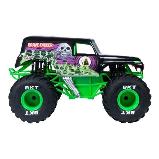 Vehículo de juguete a control remoto Monster Jam Freestyle Force Spin Master Monster Jam Freestyle Force 1:24 Grave Digger verde oscuro