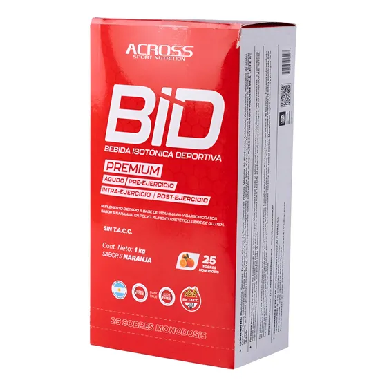 Bebida Isotónica Deportiva Bid Monodosis - Across X1kg.
