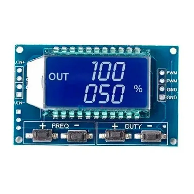 Tecneu Modulo Generador Pwm 2 Salidas Independientes Lcd 1-999 Hz