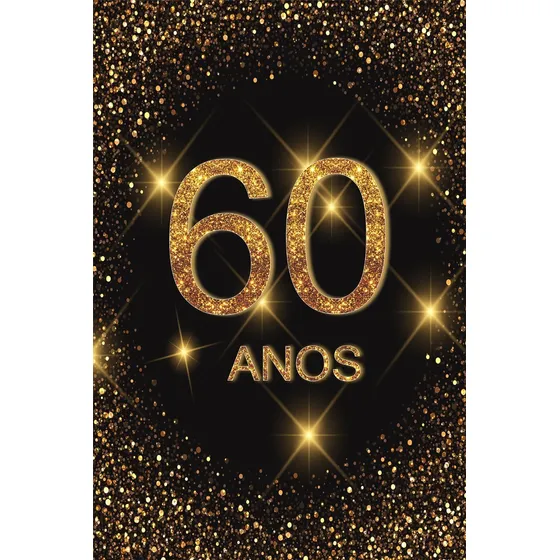 Painel Festa Retangular Para Casado 1,5x2,2m Festa 60 Anos 2
