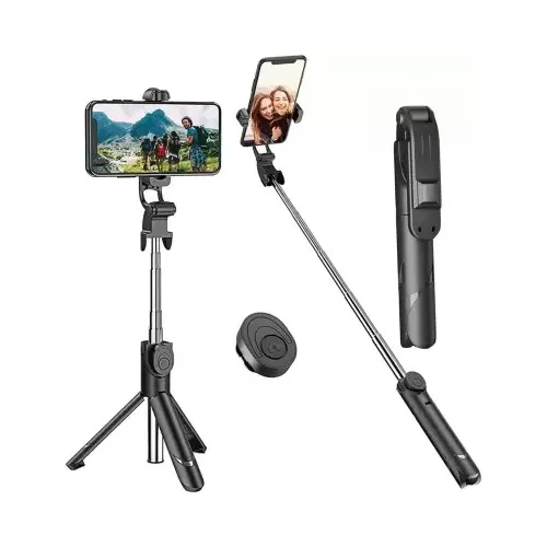 Selfie Stick Tripode Monopod 3 En 1 Con Control Bluetooth