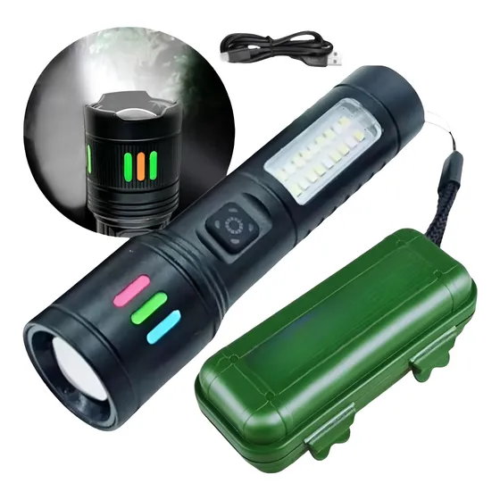 Linterna Led Potente Recargable Largo Alcance Usb