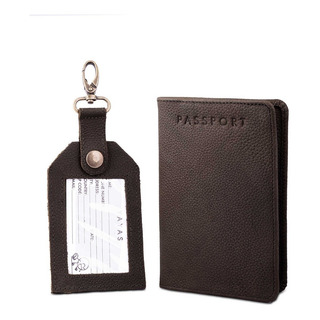 Porta Pasaporte Y Visa Funda Pasaporte Cartera Para Pasaporte 100% Piel Yayas - Incluye Tag Para Maleta De Viaje Maleta De Mano Maleta Carry On Color Café Oscuro Porta Pasaporte Y Visa Funda Pasaporte Cartera Para Pasaporte 100% Piel Yayas - Incluye Tag Para Maleta De Viaje Maleta De Mano Maleta Carry On Color Café Oscuro