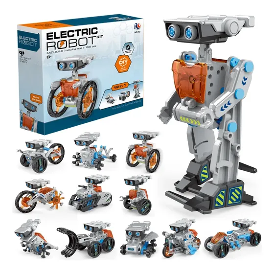 Kit Robot  12 En 1 A Bateria Proyecto Robotica Ciencia 6 13
