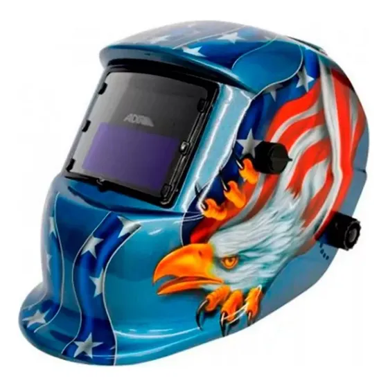 Careta Electrónica Soldar Automática Águila Adir 6710 Color Azul