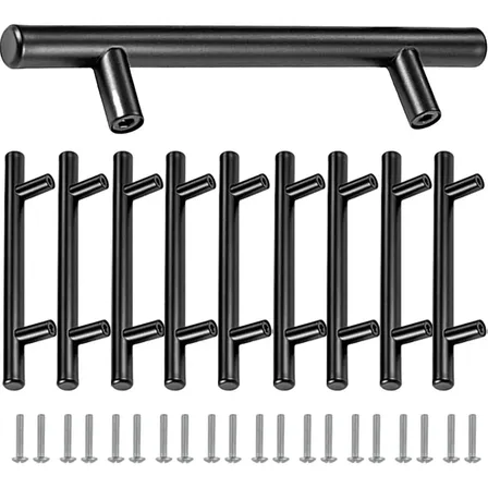 Kit 10 Puxador Haste Redondo Inox Esc128mm