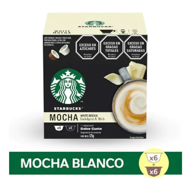 Cápsulas De Café Starbucks® By Dolce Gusto® Mocha Blanco