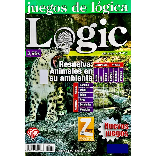 Logic Juegos De Lógica N° 417 - Ediciones De Mente