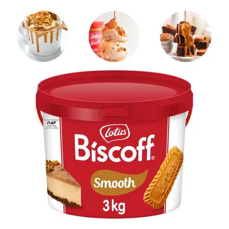Crema Untable De Galleta Lotus Biscoff Caramelizada Smooth 3 Kg