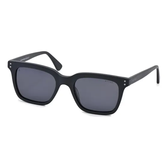 Lente Sol Mytho Mt730 - Óptica Ariel Armazón Negro Diseño Mirror